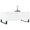 Mesa De Centro，mesa Auxiliar，mesa De Café Madera Contrachapada Blanco 90x50x36,5 Cm Cfw773228