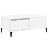 Mesa De Centro，mesa Auxiliar，mesa De Café Madera Contrachapada Blanco 90x50x36,5 Cm Cfw773229