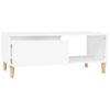 Mesa De Centro，mesa Auxiliar，mesa De Café Madera Contrachapada Blanco 90x50x36,5 Cm Cfw773231