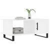 Mesa De Centro，mesa Auxiliar，mesa De Café Madera Contrachapada Blanco 90x50x40 Cm Cfw773234