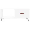 Mesa De Centro，mesa Auxiliar，mesa De Café Madera Contrachapada Blanco 90x50x40 Cm Cfw773240