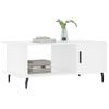 Mesa De Centro，mesa Auxiliar，mesa De Café Madera Contrachapada Blanco 90x50x40 Cm Cfw773243