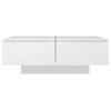 Mesa De Centro，mesa Auxiliar，mesa De Café Madera Contrachapada Blanco 90x60x31 Cm Cfw773252