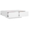 Mesa De Centro，mesa Auxiliar，mesa De Café Madera Contrachapada Blanco 90x60x31 Cm Cfw773252