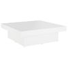 Mesa De Centro，mesa Auxiliar，mesa De Café Madera Contrachapada Blanco 90x90x28 Cm Cfw773254