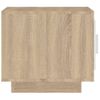 Mesa De Centro，mesa Auxiliar，mesa De Café Madera Contrachapada Blanco Y Sonoma 51x50x45 Cm Cfw773367