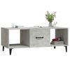 Mesa De Centro，mesa Auxiliar，mesa De Café Madera Contrachapada Gris Hormigón 102x50x40 Cm Cfw773406