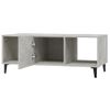 Mesa De Centro，mesa Auxiliar，mesa De Café Madera Contrachapada Gris Hormigón 102x50x40 Cm Cfw773406