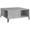 Mesa De Centro，mesa Auxiliar，mesa De Café Madera Contrachapada Gris Hormigón 80x80x36,5 Cm Cfw773445