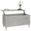 Mesa De Centro，mesa Auxiliar，mesa De Café Madera Contrachapada Gris Hormigón 90x44,5x45 Cm Cfw773452