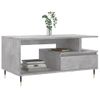 Mesa De Centro，mesa Auxiliar，mesa De Café Madera Contrachapada Gris Hormigón 90x49x45 Cm Cfw773455