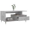 Mesa De Centro，mesa Auxiliar，mesa De Café Madera Contrachapada Gris Hormigón 90x49x45 Cm Cfw773455