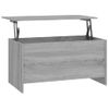 Mesa De Centro，mesa Auxiliar，mesa De Café Madera Contrachapada Gris Sonoma 102x55,5x52,5cm Cfw773525