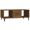 Mesa De Centro，mesa Auxiliar，mesa De Café Madera Contrachapada Marrón Roble 102x50x40 Cm Cfw773629