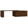 Mesa De Centro，mesa Auxiliar，mesa De Café Madera Contrachapada Marrón Roble 150x50x35 Cm Cfw773631