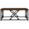 Mesa De Centro，mesa Auxiliar，mesa De Café Madera Contrachapada Marrón Roble 70x70x30 Cm Cfw773642