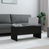 Mesa De Centro，mesa Auxiliar，mesa De Café Madera Contrachapada Negra 102x50,5x46,5 Cm Cfw773661