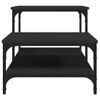 Mesa De Centro，mesa Auxiliar，mesa De Café Madera Contrachapada Negro 100x50,5x45 Cm Cfw773674