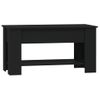 Mesa De Centro，mesa Auxiliar，mesa De Café Madera Contrachapada Negro 101x49x52 Cm Cfw773683