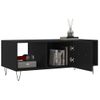 Mesa De Centro，mesa Auxiliar，mesa De Café Madera Contrachapada Negro 102x50x40 Cm Cfw773685