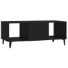 Mesa De Centro，mesa Auxiliar，mesa De Café Madera Contrachapada Negro 102x50x40 Cm Cfw773690