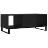 Mesa De Centro，mesa Auxiliar，mesa De Café Madera Contrachapada Negro 102x50x40 Cm Cfw773692