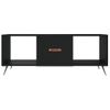 Mesa De Centro，mesa Auxiliar，mesa De Café Madera Contrachapada Negro 102x50x40 Cm Cfw773693