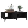 Mesa De Centro，mesa Auxiliar，mesa De Café Madera Contrachapada Negro 103,5x60x35 Cm Cfw773699