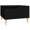 Mesa De Centro，mesa Auxiliar，mesa De Café Madera Contrachapada Negro 55x55x36,5 Cm Cfw773716