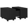 Mesa De Centro，mesa Auxiliar，mesa De Café Madera Contrachapada Negro 60x60x38 Cm Cfw773732