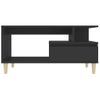 Mesa De Centro，mesa Auxiliar，mesa De Café Madera Contrachapada Negro 90x49x45 Cm Cfw773753