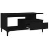 Mesa De Centro，mesa Auxiliar，mesa De Café Madera Contrachapada Negro 90x49x45 Cm Cfw773757