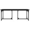 Mesa De Centro，mesa Auxiliar，mesa De Café Madera Contrachapada Negro 90x50x35 Cm Cfw773758