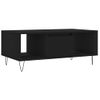 Mesa De Centro，mesa Auxiliar，mesa De Café Madera Contrachapada Negro 90x50x36,5 Cm Cfw773760