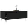 Mesa De Centro，mesa Auxiliar，mesa De Café Madera Contrachapada Negro 90x50x36,5 Cm Cfw773763