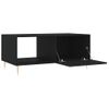 Mesa De Centro，mesa Auxiliar，mesa De Café Madera Contrachapada Negro 90x50x40 Cm Cfw773776