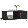 Mesa De Centro，mesa Auxiliar，mesa De Café Madera Contrachapada Negro 90x50x40 Cm Cfw773784