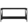 Mesa De Centro，mesa Auxiliar，mesa De Café Madera Contrachapada Negro 90x50x45 Cm Cfw773789