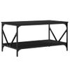 Mesa De Centro，mesa Auxiliar，mesa De Café Madera Contrachapada Negro 90x50x45 Cm Cfw773789