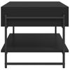 Mesa De Centro，mesa Auxiliar，mesa De Café Madera Contrachapada Negro 90x50x45 Cm Cfw773790