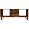 Mesa De Centro，mesa Auxiliar，mesa De Café Madera Contrachapada Roble Ahumado 102x50x40 Cm Cfw773819