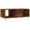 Mesa De Centro，mesa Auxiliar，mesa De Café Madera Contrachapada Roble Ahumado 102x50x40 Cm Cfw773822