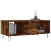 Mesa De Centro，mesa Auxiliar，mesa De Café Madera Contrachapada Roble Ahumado 102x50x40 Cm Cfw773822