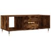 Mesa De Centro，mesa Auxiliar，mesa De Café Madera Contrachapada Roble Ahumado 102x50x40 Cm Cfw773823