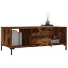 Mesa De Centro，mesa Auxiliar，mesa De Café Madera Contrachapada Roble Ahumado 102x50x40 Cm Cfw773824