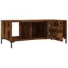 Mesa De Centro，mesa Auxiliar，mesa De Café Madera Contrachapada Roble Ahumado 102x50x40 Cm Cfw773824