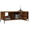 Mesa De Centro，mesa Auxiliar，mesa De Café Madera Contrachapada Roble Ahumado 102x50x40 Cm Cfw773825