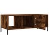 Mesa De Centro，mesa Auxiliar，mesa De Café Madera Contrachapada Roble Ahumado 102x50x40 Cm Cfw773825