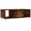 Mesa De Centro，mesa Auxiliar，mesa De Café Madera Contrachapada Roble Ahumado 102x50x40 Cm Cfw773826