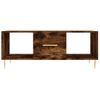 Mesa De Centro，mesa Auxiliar，mesa De Café Madera Contrachapada Roble Ahumado 102x50x40 Cm Cfw773826